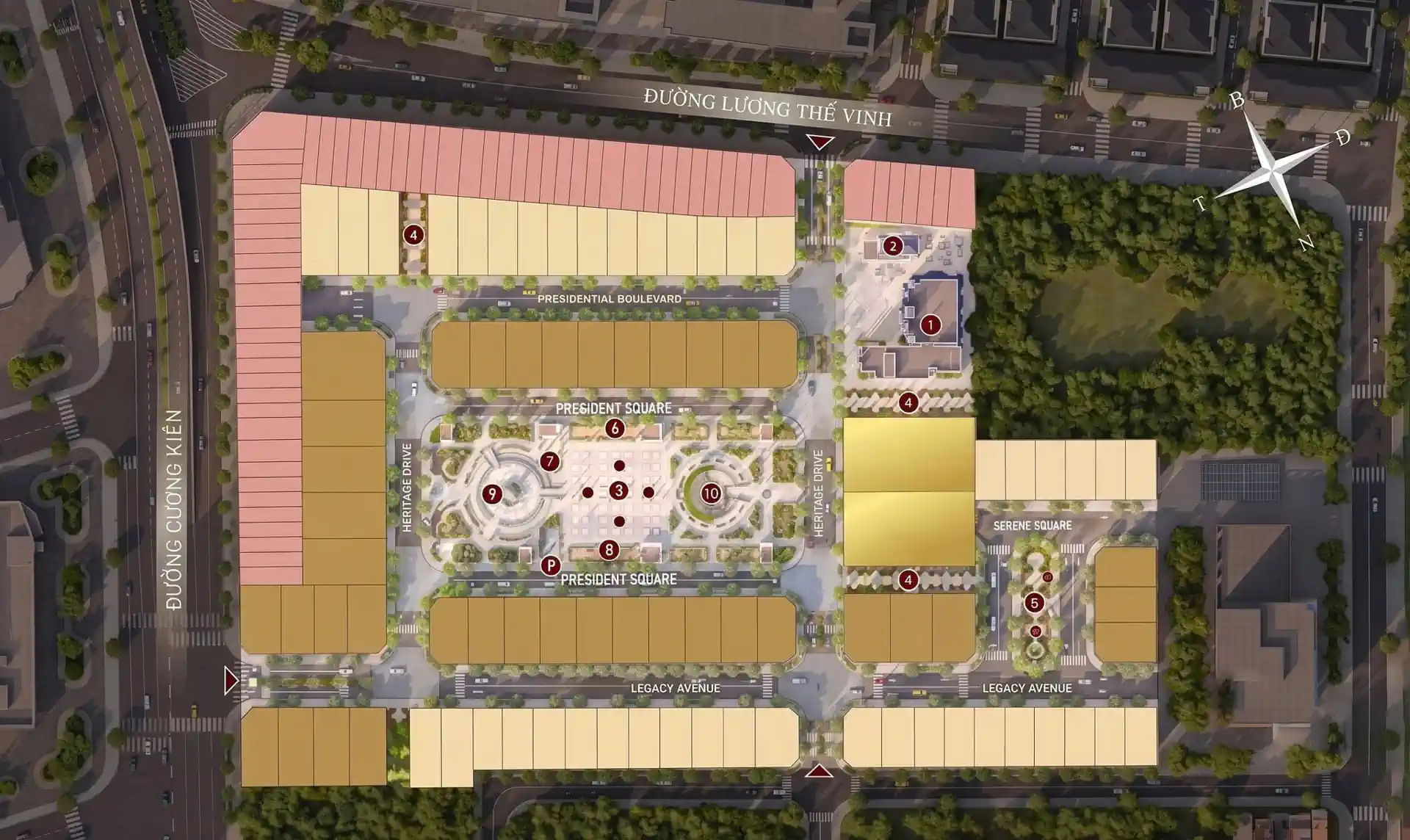Mặt bằng tổng dự án The President Park